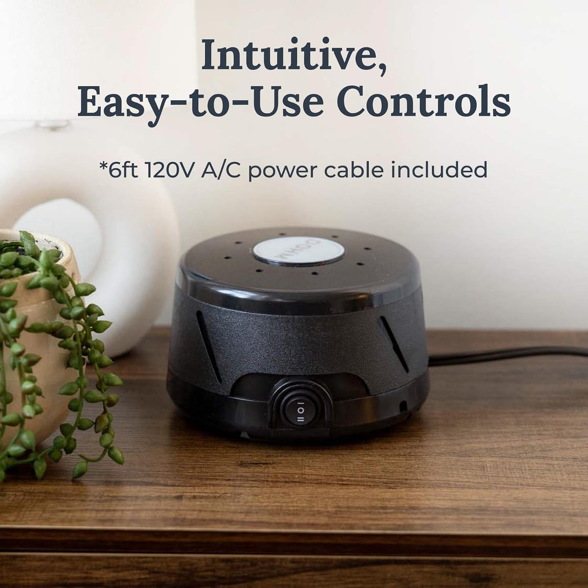 plastic white noise machines in Black, alternate view 7