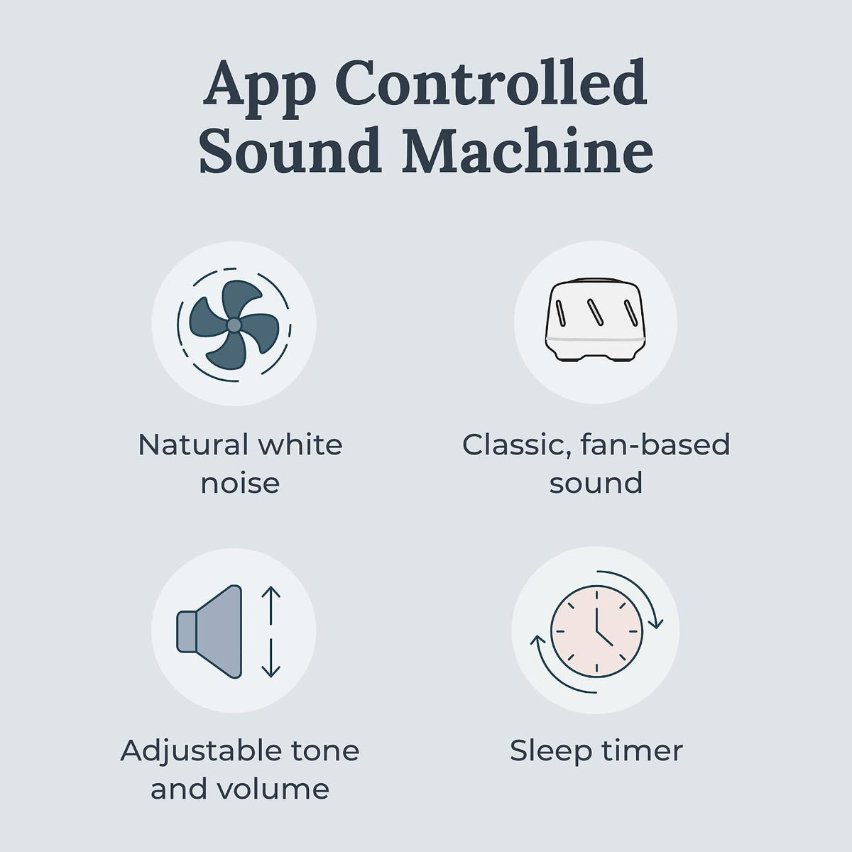 plastic white noise machines in White, alternate view 2
