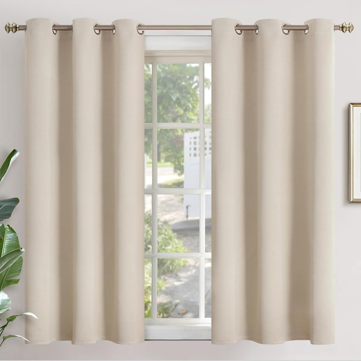 54"L x 42"W polyester curtains