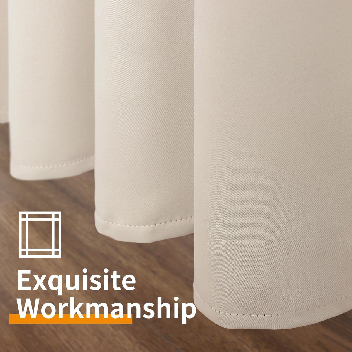 63"L x 42"W polyester curtains, alternate view 8