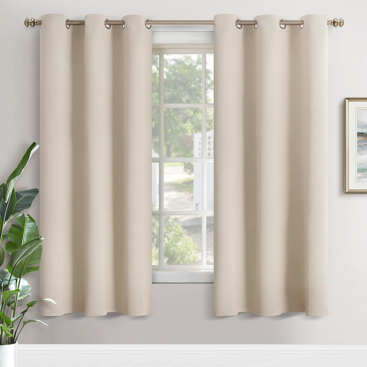 72"L x 42"W polyester curtains