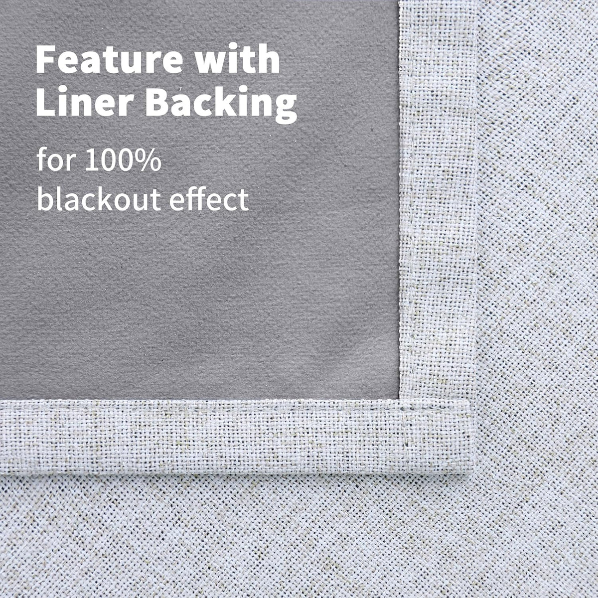 84"L x 52"W linen curtains, alternate view 7