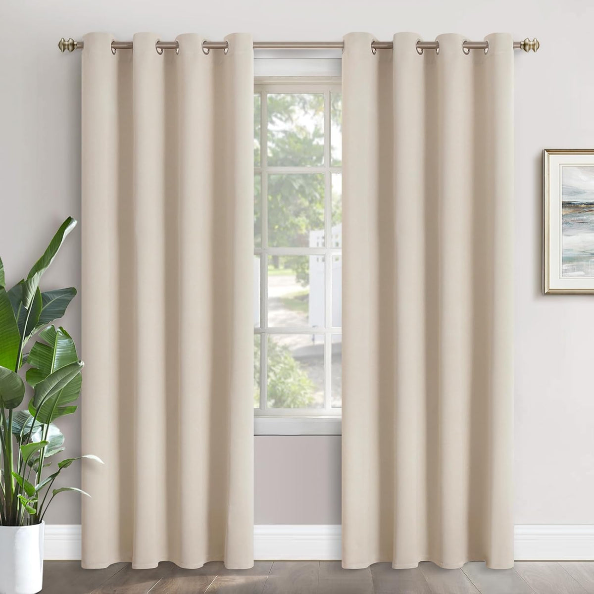 90"L x 52"W polyester curtains
