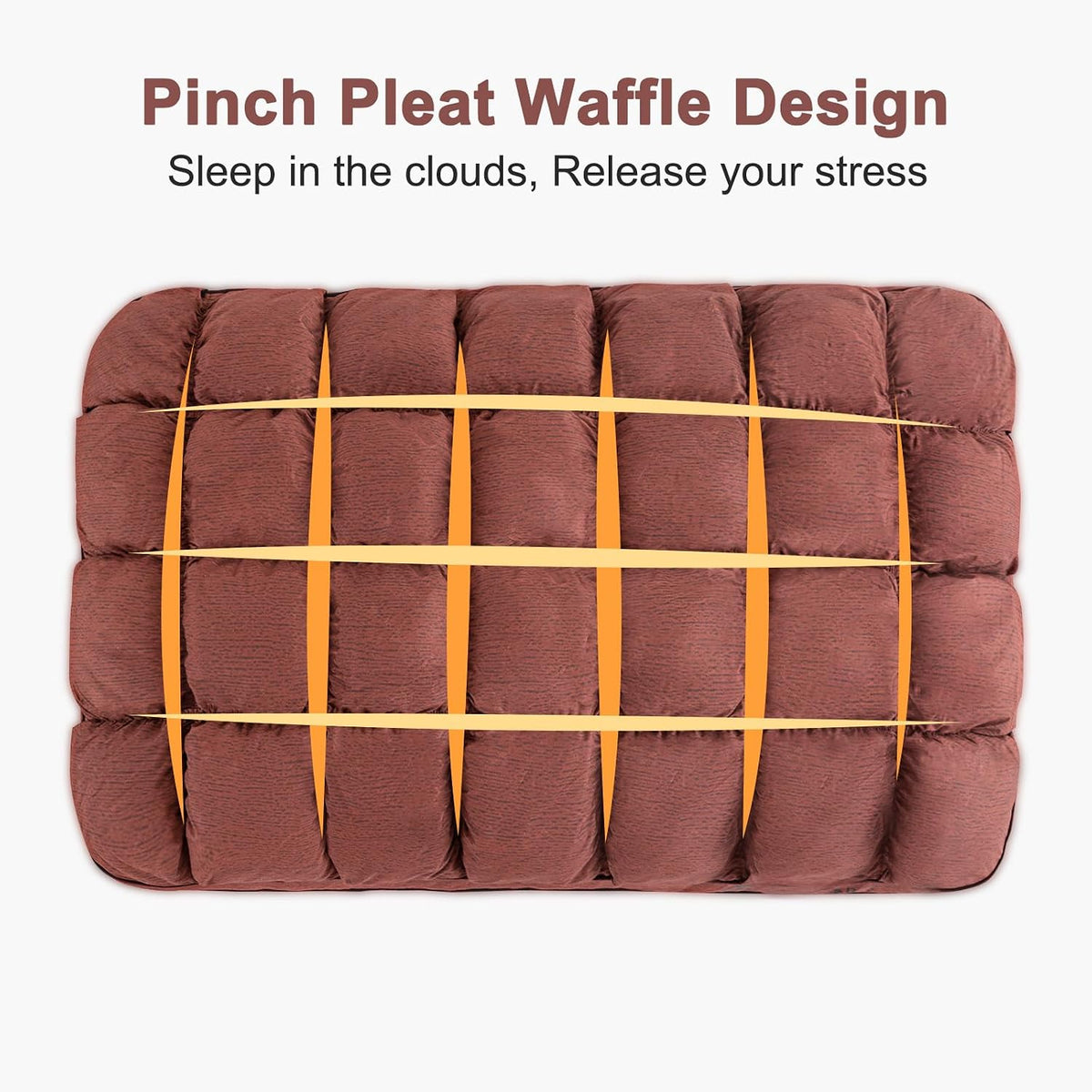 King down alternative pillows in Brown, alternate view 5
