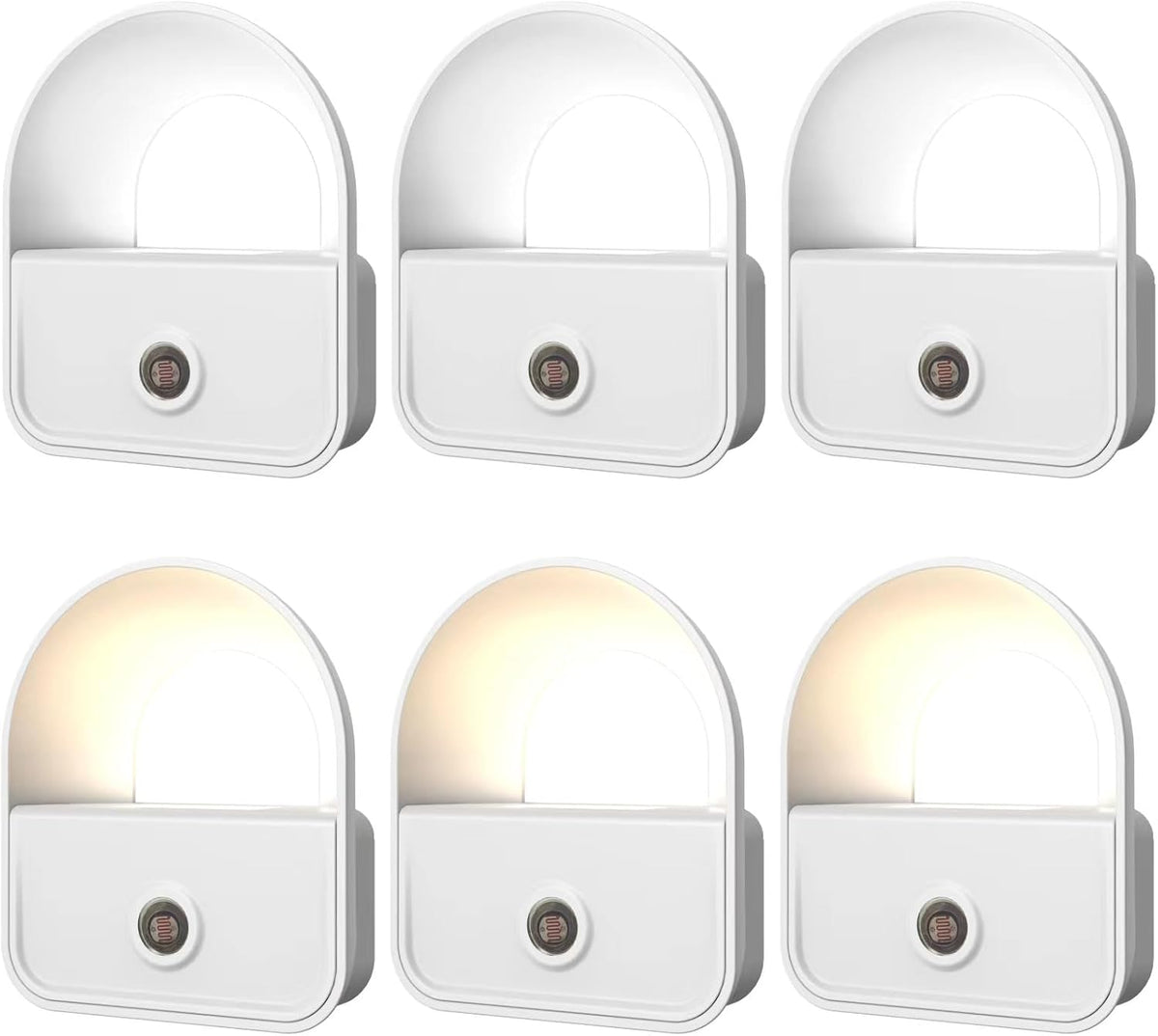 2.3"D x 1.5"W x 2.7"H plastic night lights & ambient lighting