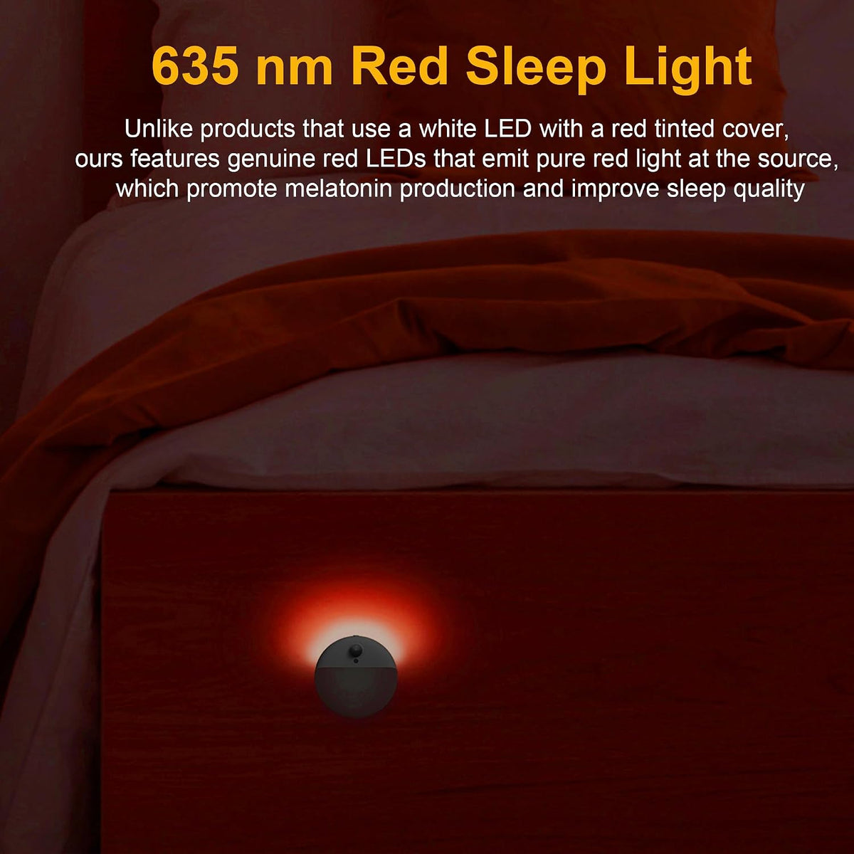 0.7"D x 2.65"W x 2.65"H plastic night lights & ambient lighting, alternate view 4