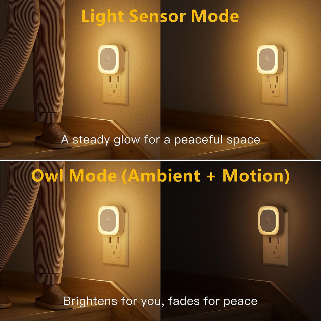 1.6"D x 2.65"W x 2.65"H plastic night lights & ambient lighting, alternate view 2