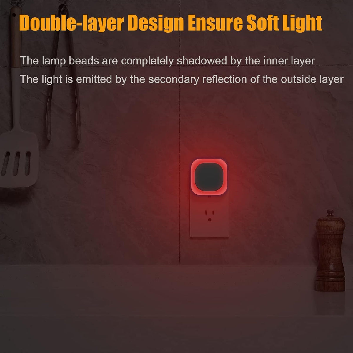 2.56"D x 2.64"W x 2.64"H plastic night lights & ambient lighting, alternate view 4