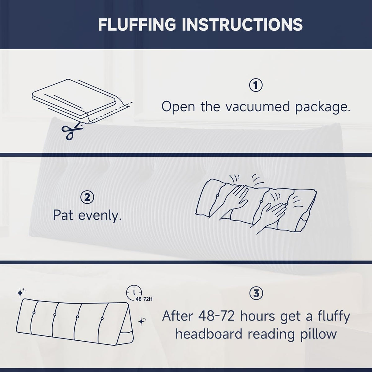 King polyester backrest pillows in Grey(with a Roll Pillow), alternate view 8