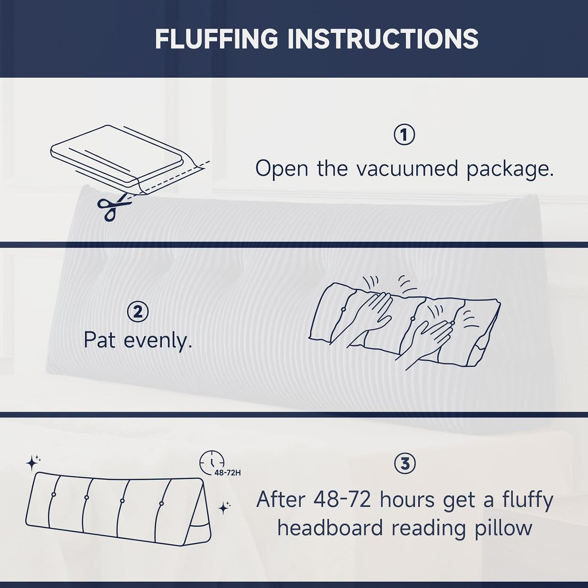 Queen polyester backrest pillows in Grey(with a Roll Pillow), alternate view 7