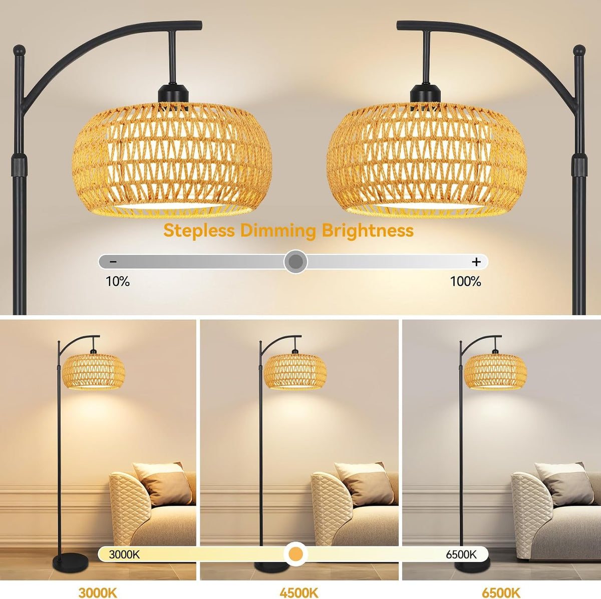 11.8"D x 11.8"W x 69.99"H floor lamps, alternate view 2